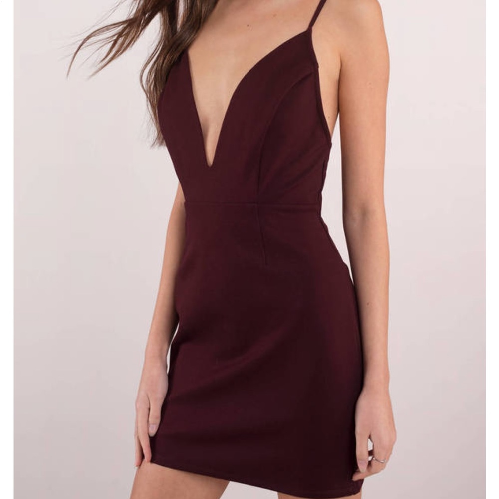 Cocktail dress “Sadie plum bodycon dress”